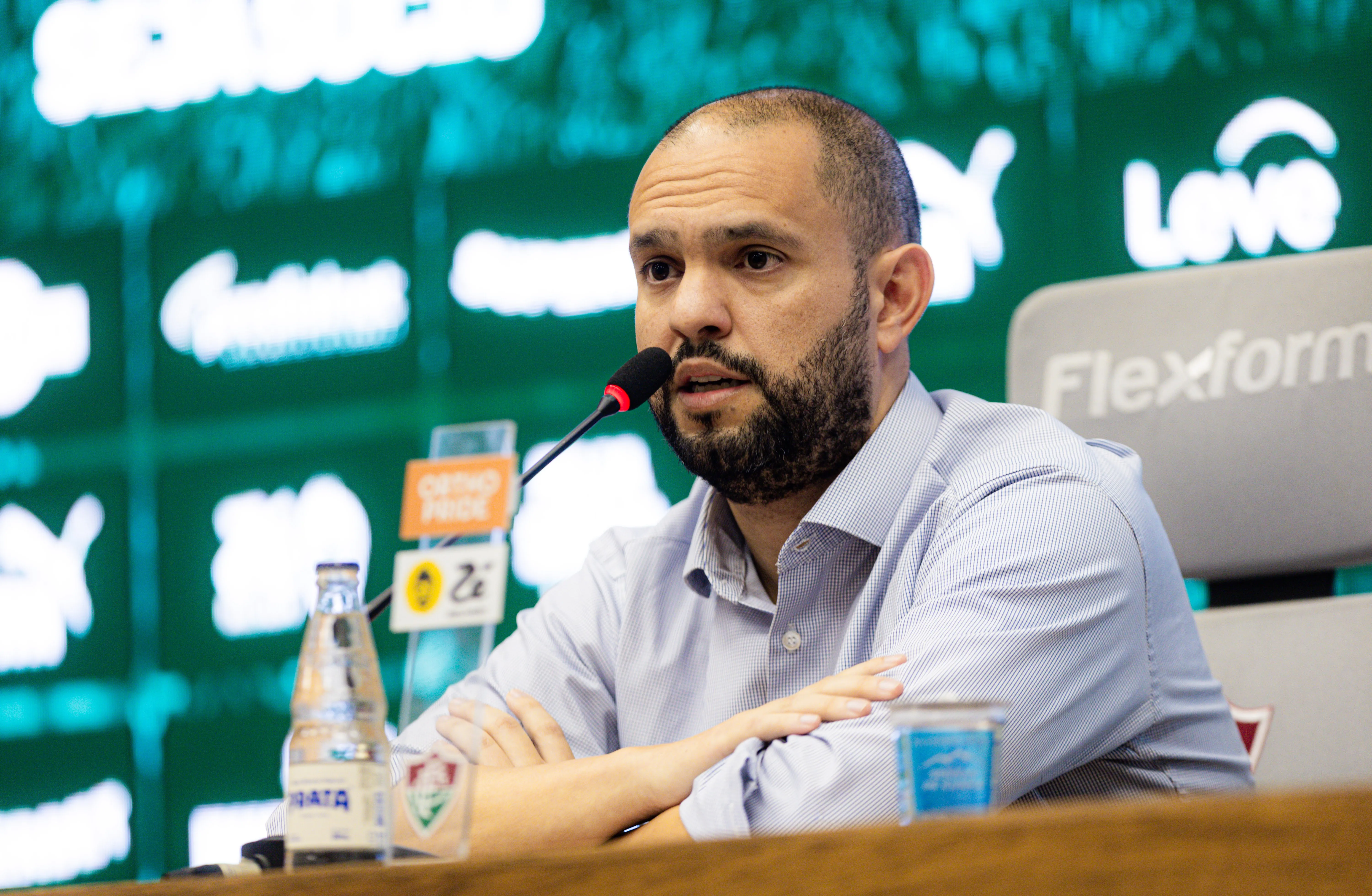 Presidente do Fluminense, Mattheus Montenegro fala sobre a mudança de data no Fla-Flu: 'Não traz nenhum prejuízo efetivo'