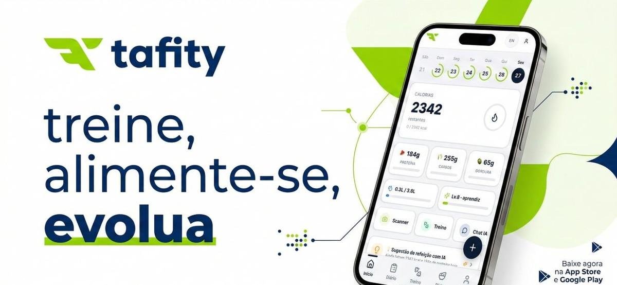 Fim das dietas genéricas? Tafity lança aplicativo com Inteligência Artificial para acelerar resultados e promete até 17kg a menos em 90 dias
