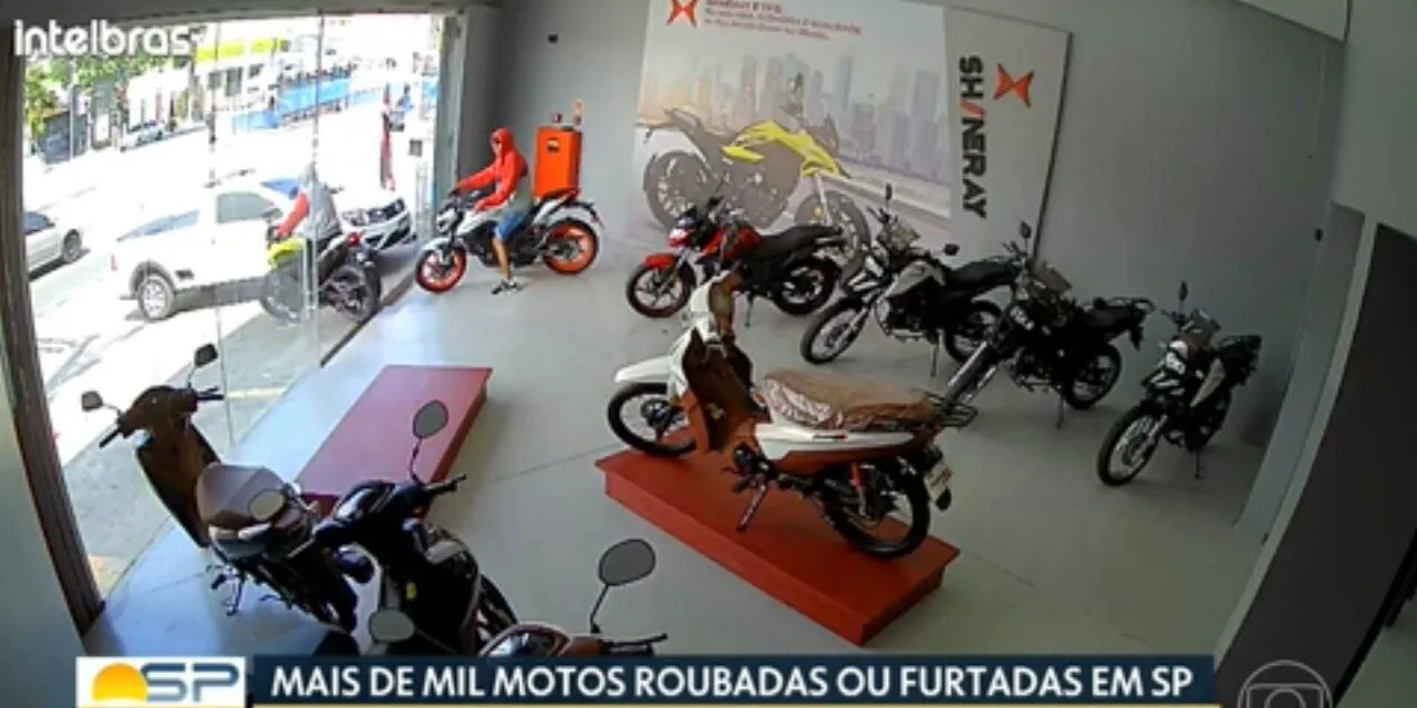 Uma moto é roubada ou furtada a cada 41 minutos na cidade de São Paulo | G1