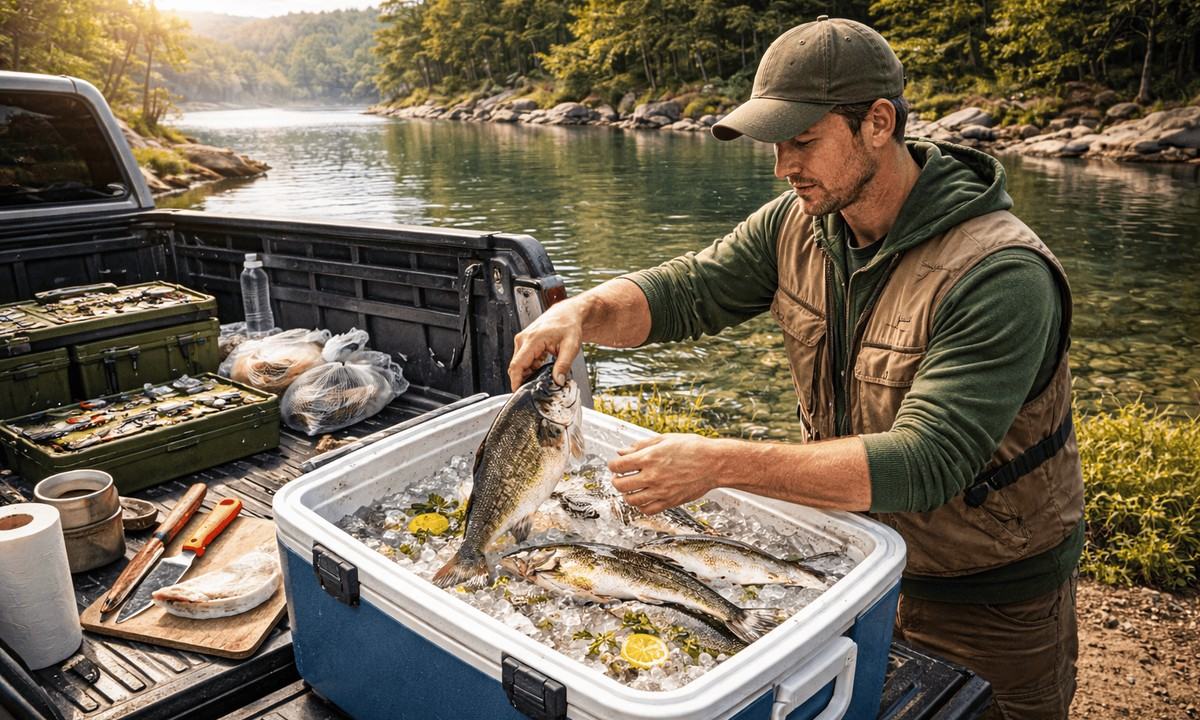 Joel Alves ensina como conservar corretamente após a pesca