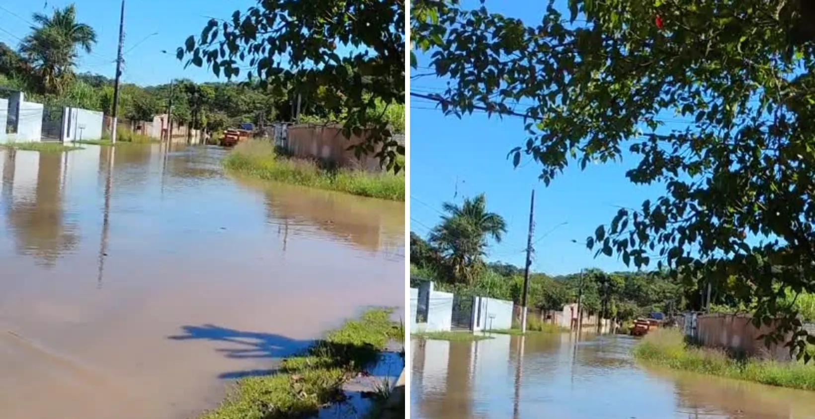 Chuva provoca cheia em rio e alaga ruas de bairros em Atibaia | G1