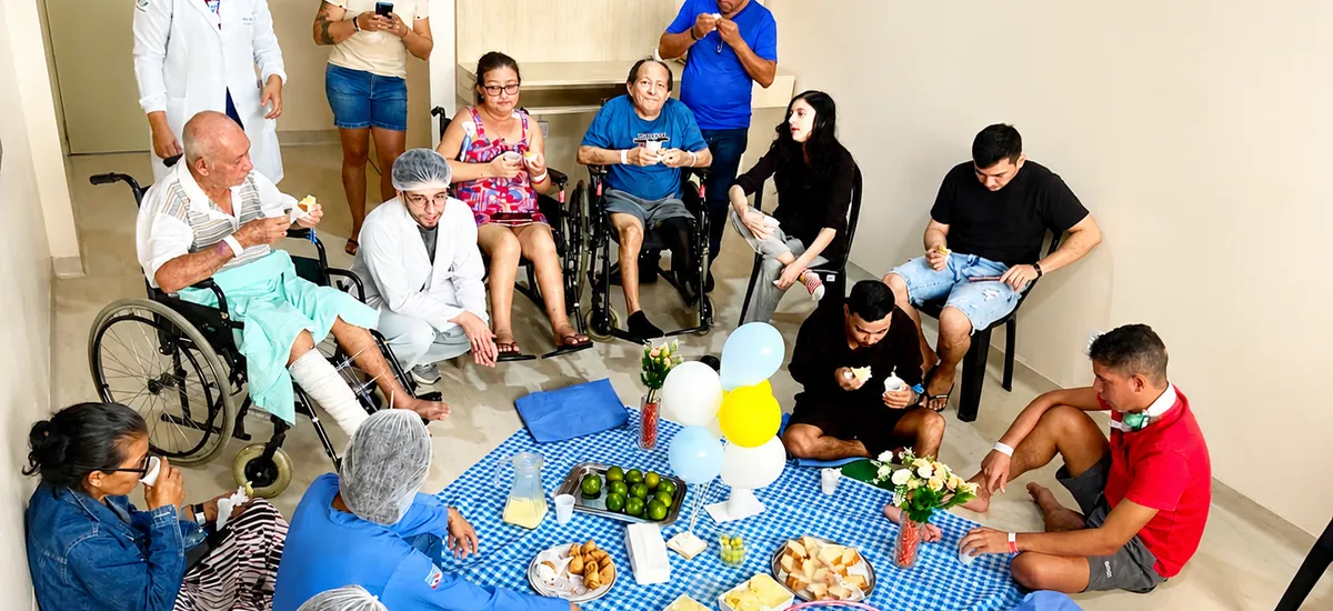 Hospital paraense promove piquenique para pacientes