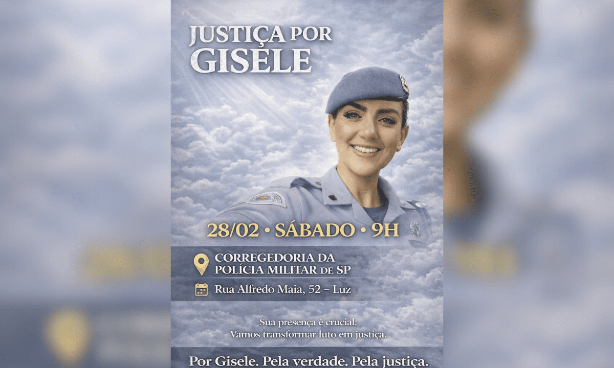 Justiça por Gisele: familiares organizam manifestação após morte de PM