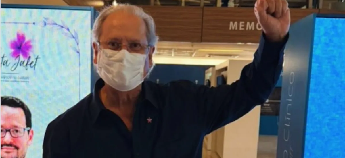 José Dirceu recebe alta do hospital após ser internado com linfoma