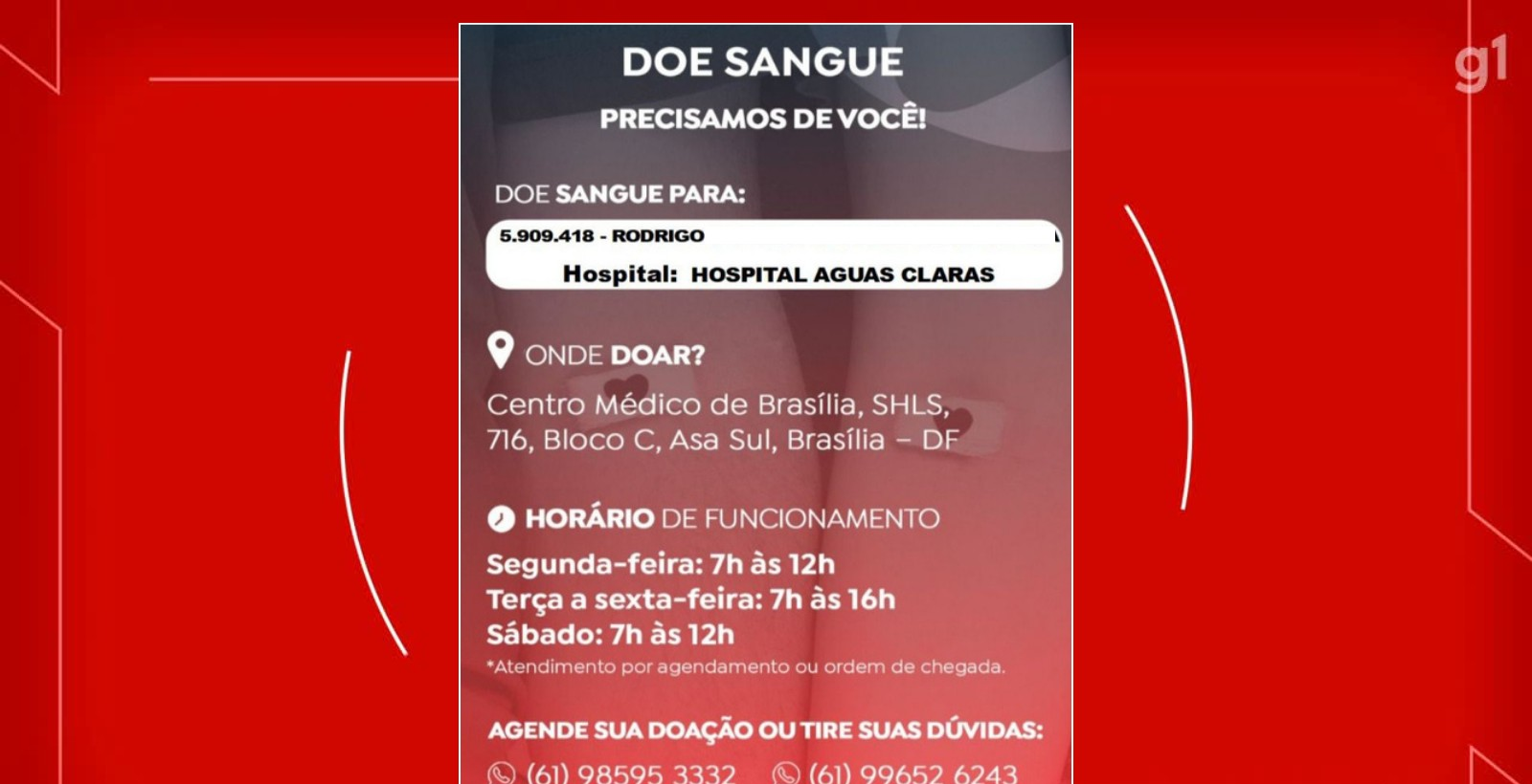 Briga por chiclete: família de jovem em coma pede doação de sangue | G1