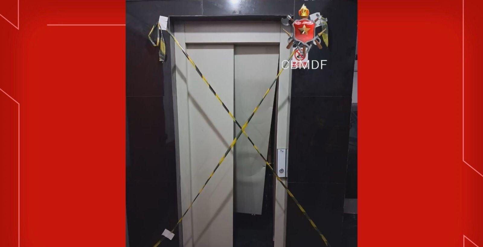 Duas pessoas ficam feridas após elevador despencar no DF | G1