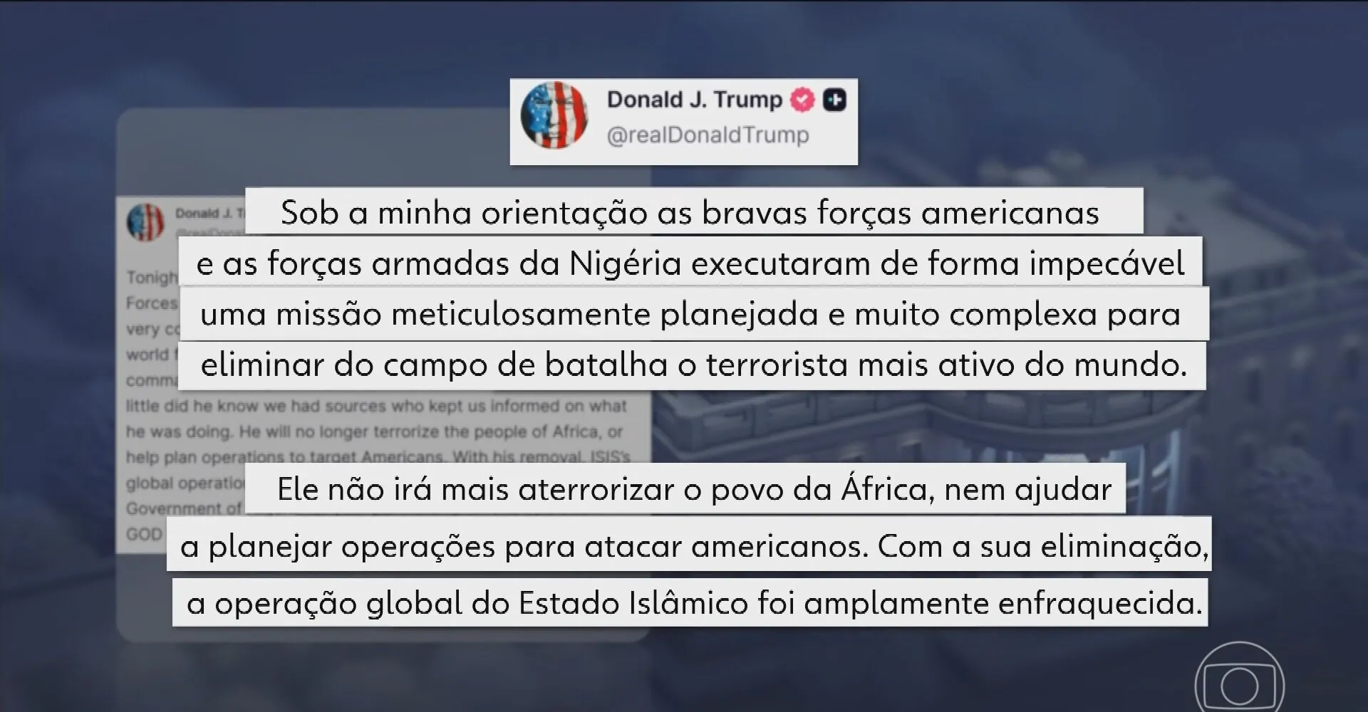 EUA e Nigéria anunciam a morte do número 2 do Estado Islâmico