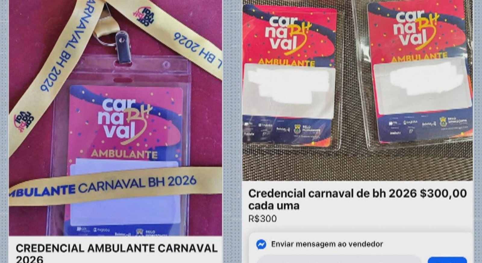 Golpe: credenciais de ambulantes do Carnaval de BH são vendidas online | G1