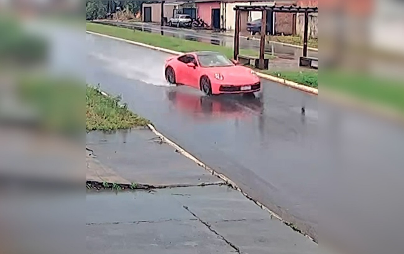 Vídeo mostra momento em que Porsche perde o controle antes de bater | G1
