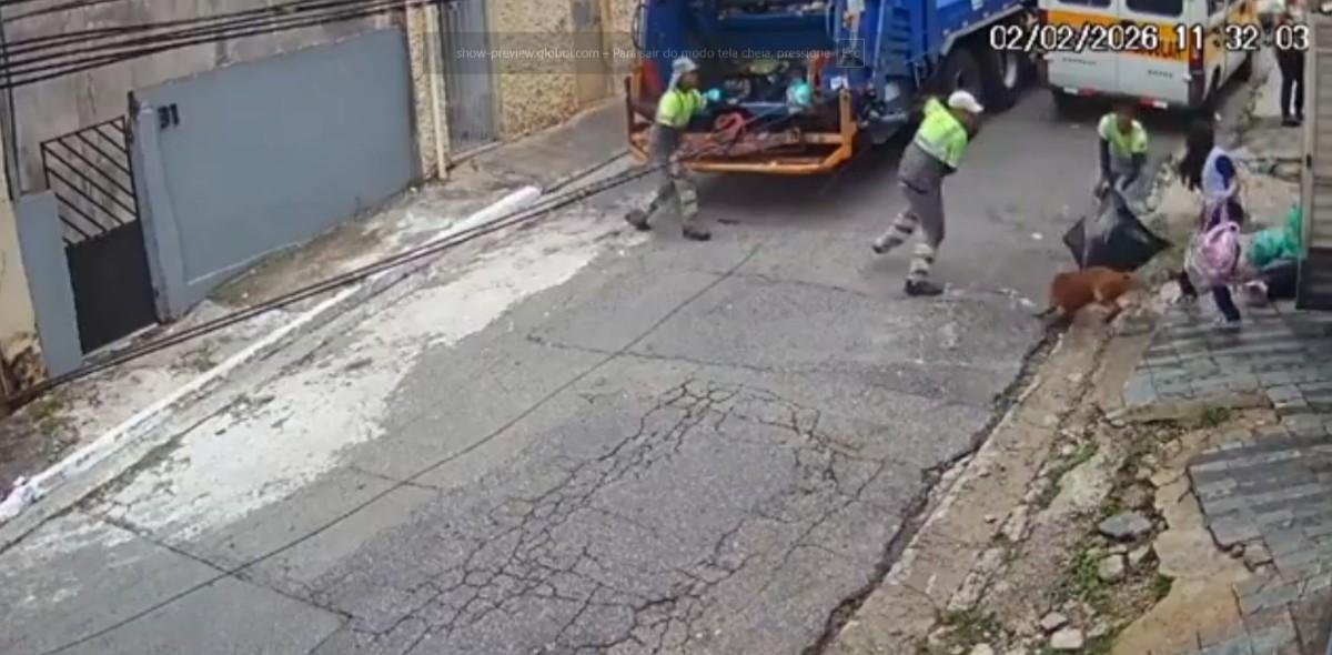VÍDEO: pitbull ataca coletores de lixo na zona sul de São Paulo | G1