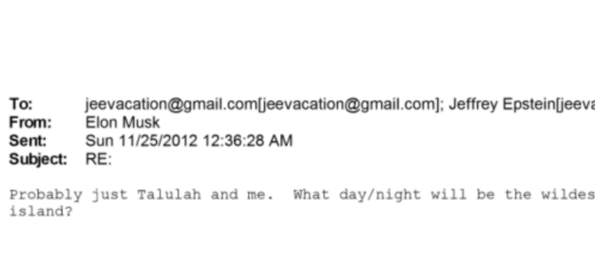 Musk marcou data para visitar ilha de Epstein e perguntou quando ocorriam ‘festas mais selvagens’