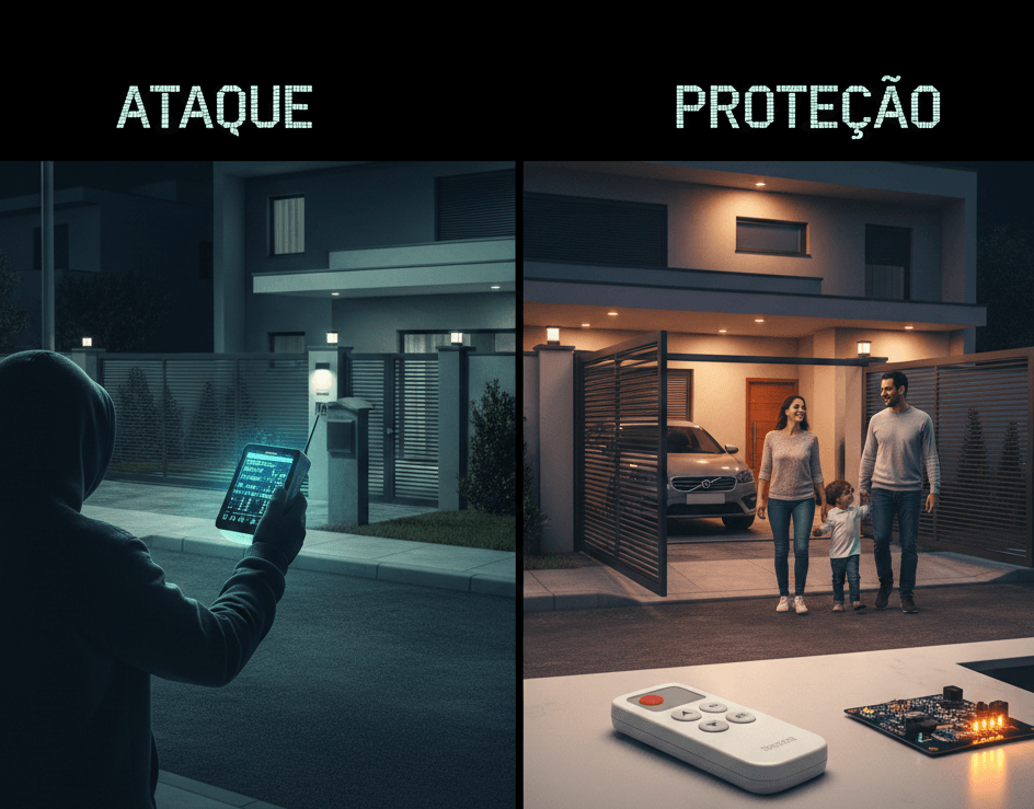 Tecnologias usadas por criminosos para clonar controle remoto de portão