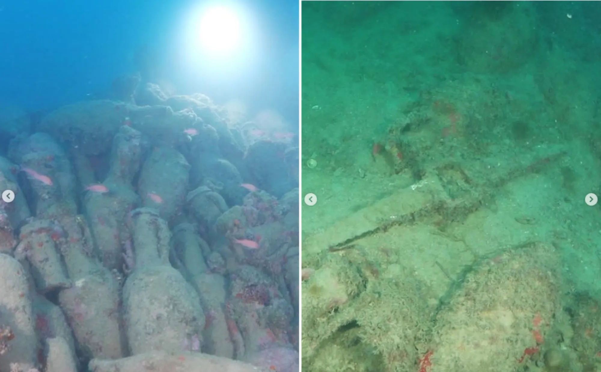 Mergulhadores encontram navio romano com mais de 2 mil anos na costa da Sicília