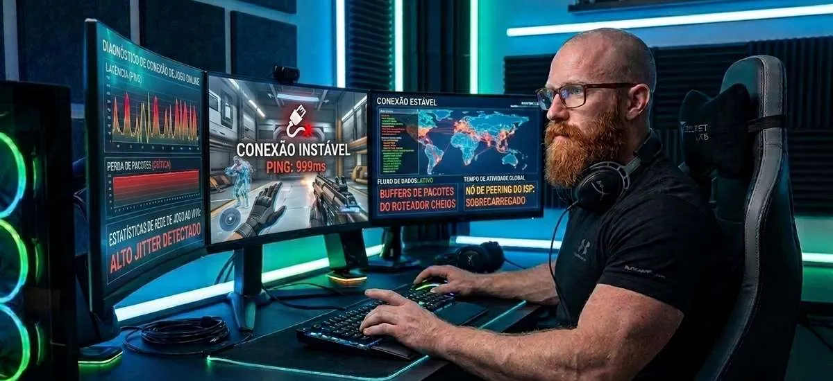 Resolva o Ping alto e lag que atrapalham as suas partidas