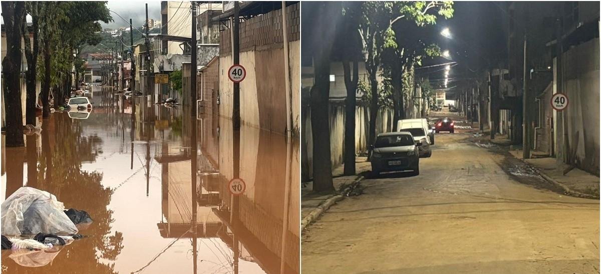 ANTES E DEPOIS de locais tomados pela chuva em Juiz de Fora e região | G1