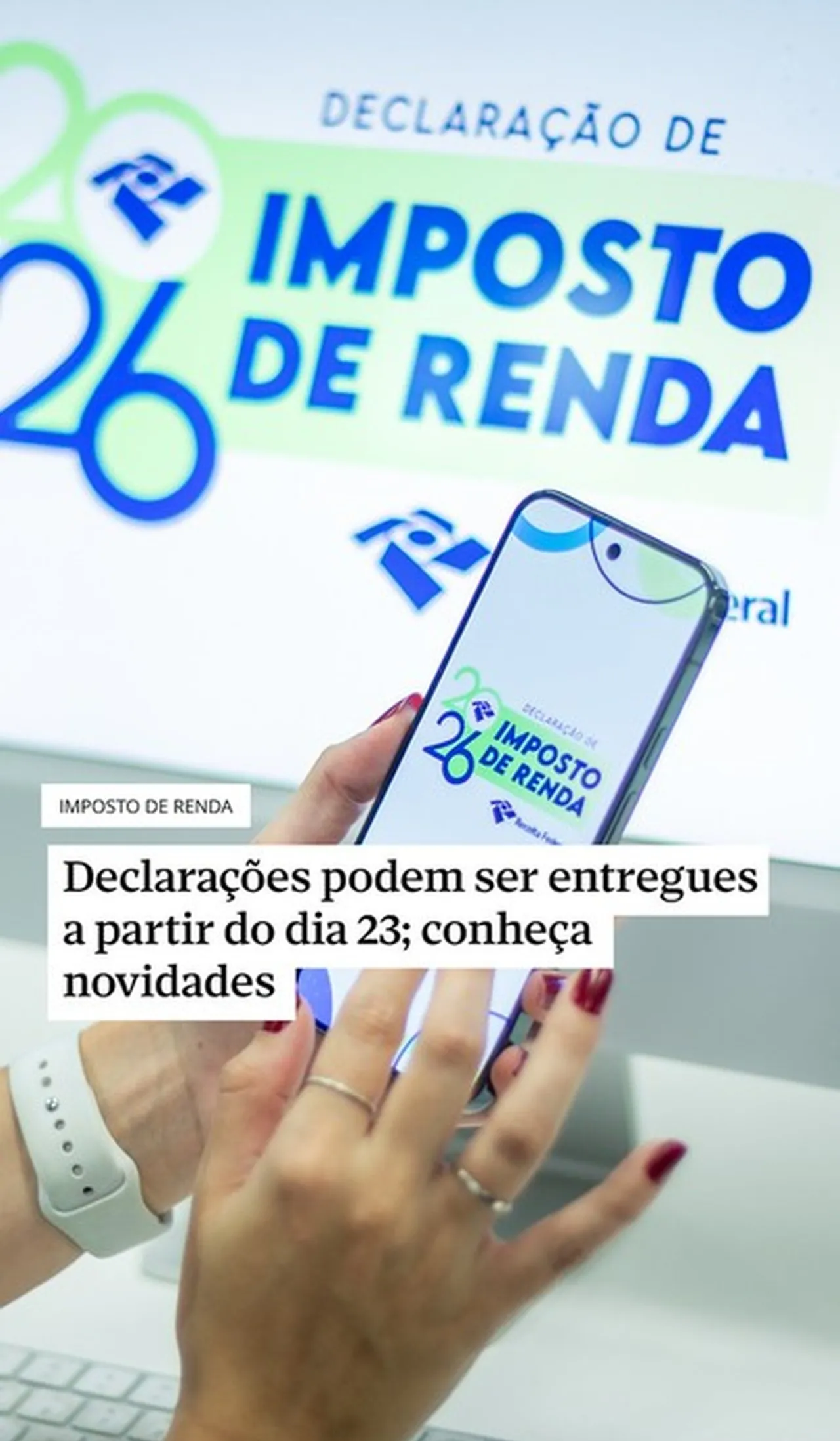 Receita Federal recebe mais de 1 milhão de declarações no primeiro dia de entrega do IR 2026; confira as novas regras