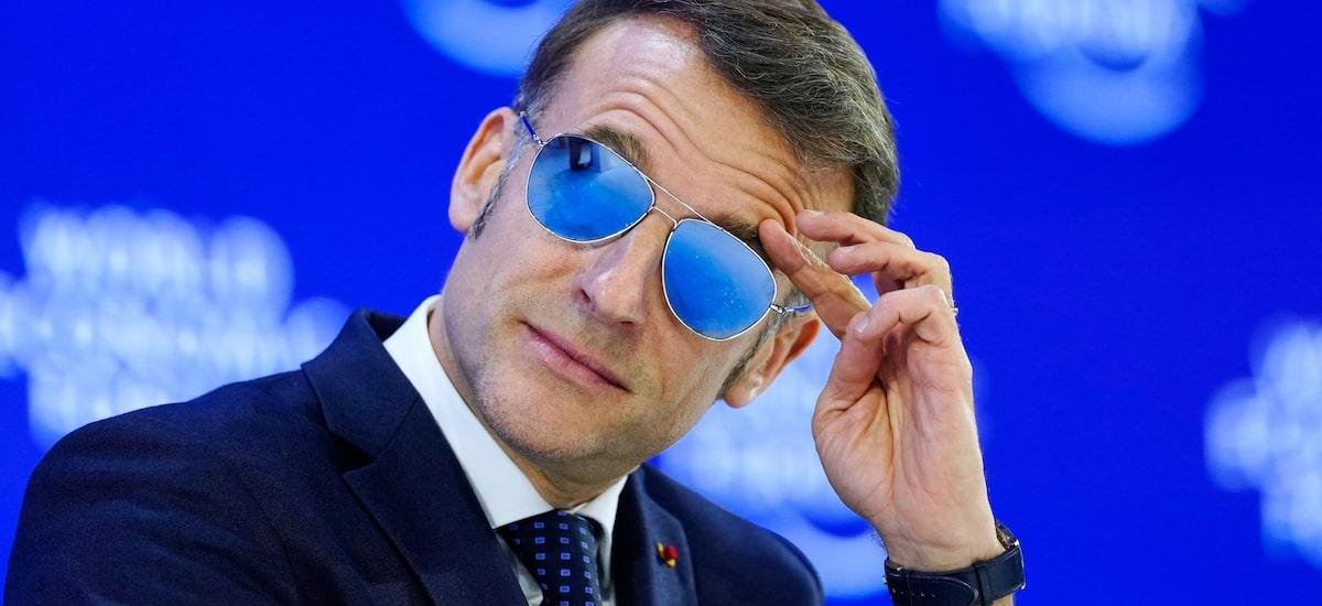 Como os óculos escuros de Macron em Davos revelaram a política de atrito com Trump
