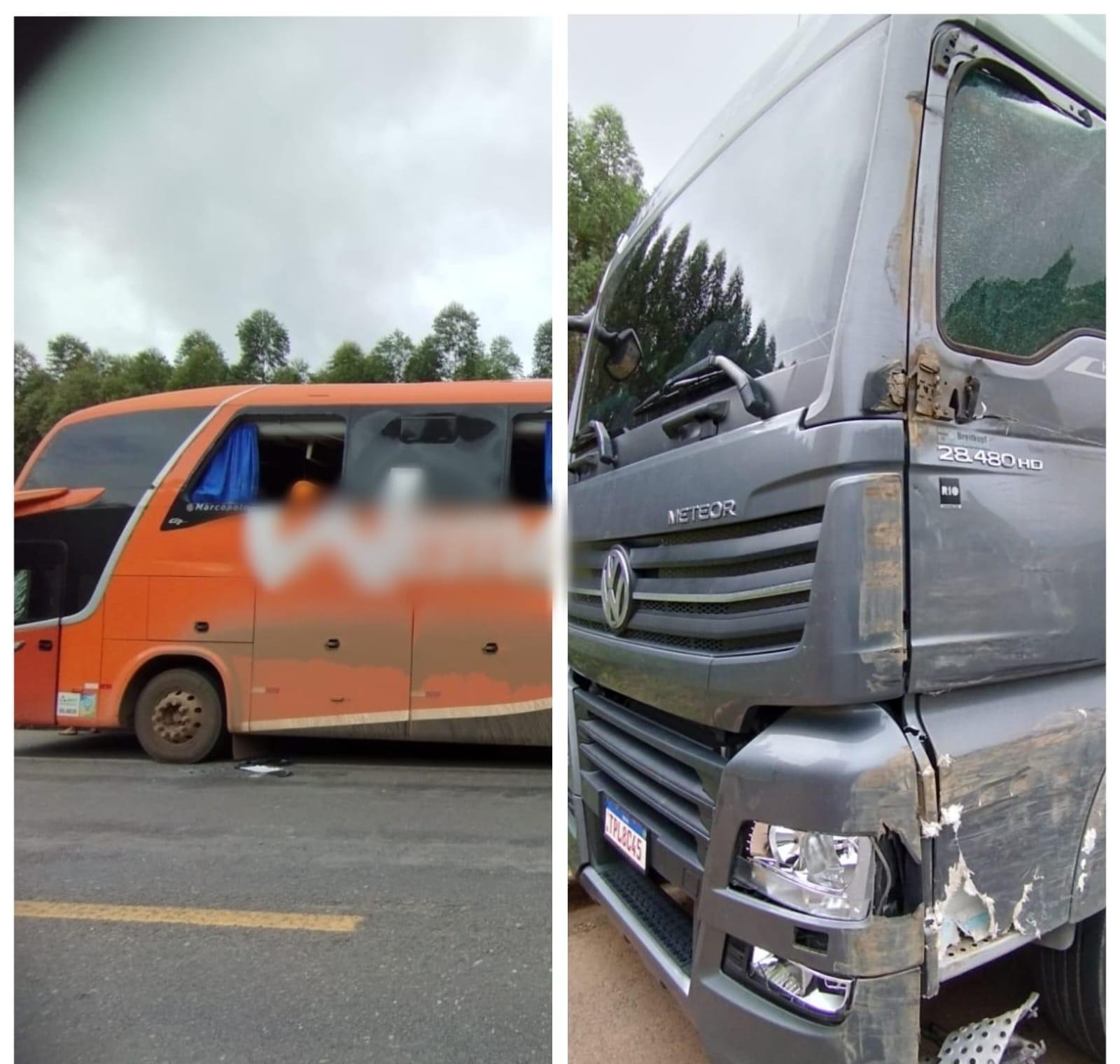 Acidente na BR-251: Uma pessoa morre em batida entre ônibus e carreta | G1