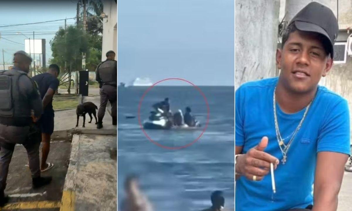 Jovem que usou moto aquática para assaltar casal no mar é preso; VÍDEO | G1