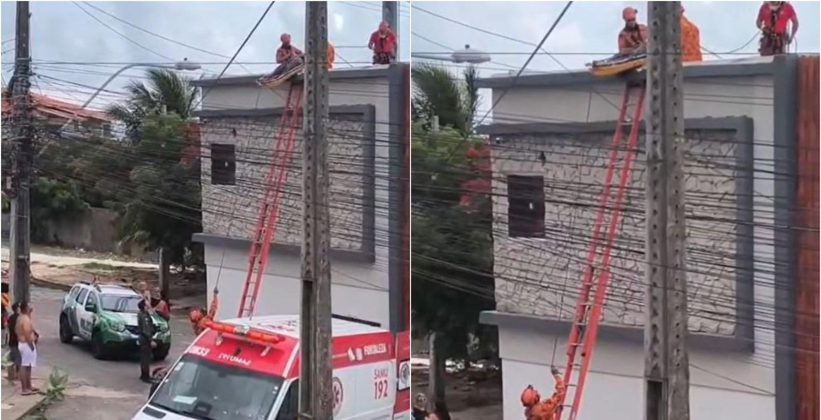 Homem sofre choque ao tentar consertar fiação no telhado, no Ceará | G1