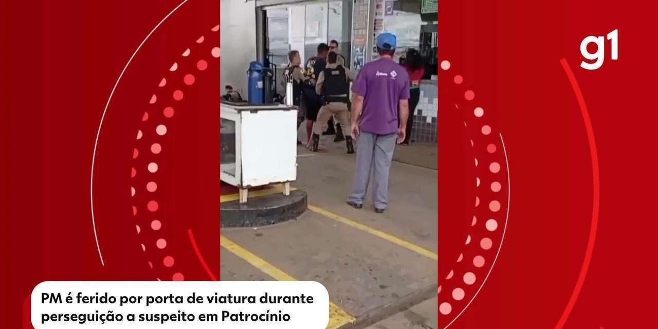 PM ferido por porta de viatura em MG recebeu 5 pontos na cabeça | G1