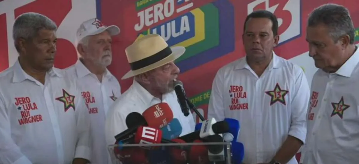 Lula faz campanha na Bahia e evita questionamentos sobre ação de Lulinha em seu governo