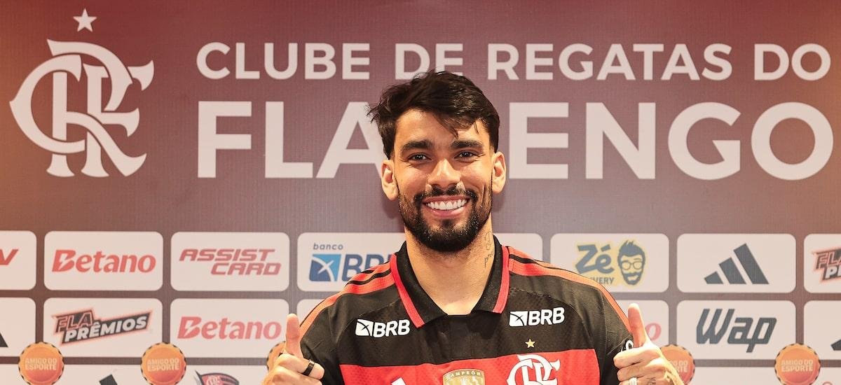 Paquetá é apresentado no Flamengo após vice da Supercopa e cita gol perdido: ‘Eu não dormi’
