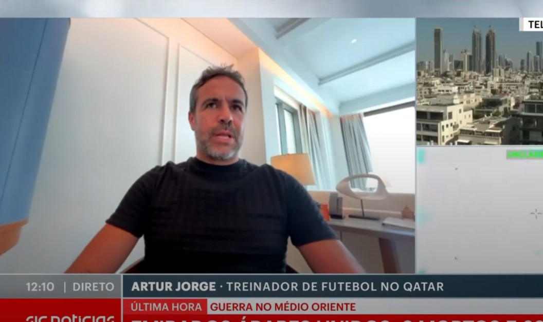 Artur Jorge, ex-treinador do Botafogo, relata tensão no Qatar: 'Estamos expostos a tudo, sem poder fazer muito'