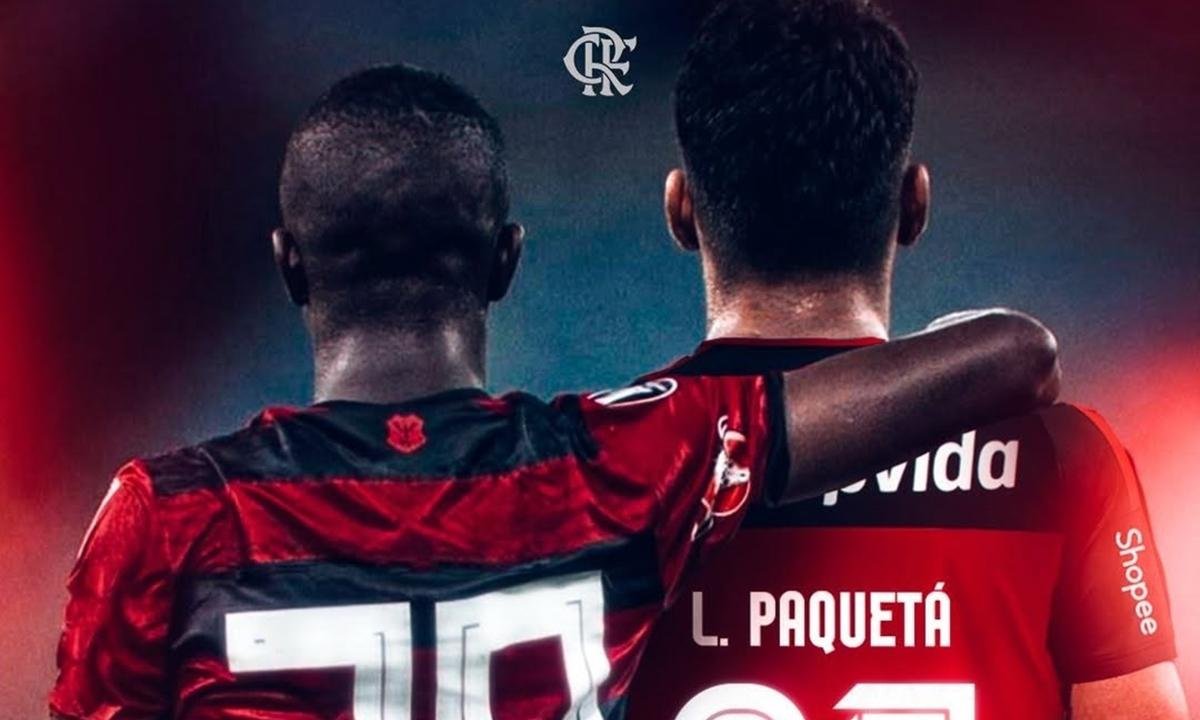 Vini Jr. comemora retorno de Lucas Paquetá ao Flamengo; confira