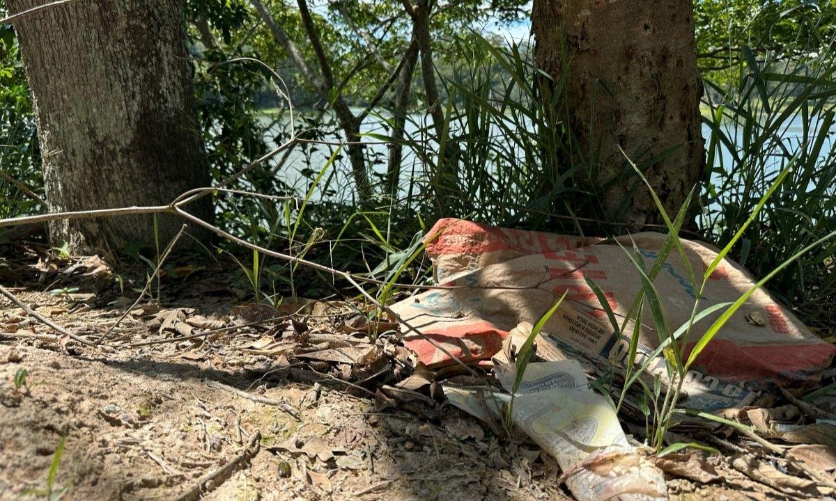 Obra de parque em zona de proteção ambiental deixa lixo e desmatamento