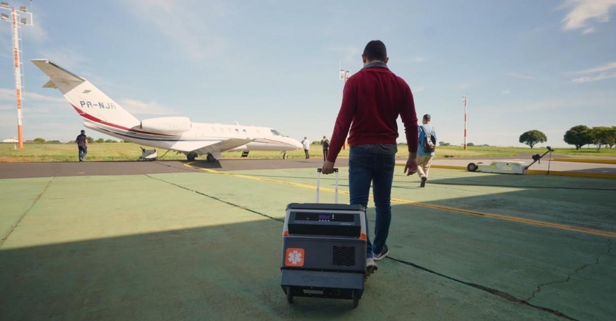 Coração é transportado em avião particular do interior a SP | G1