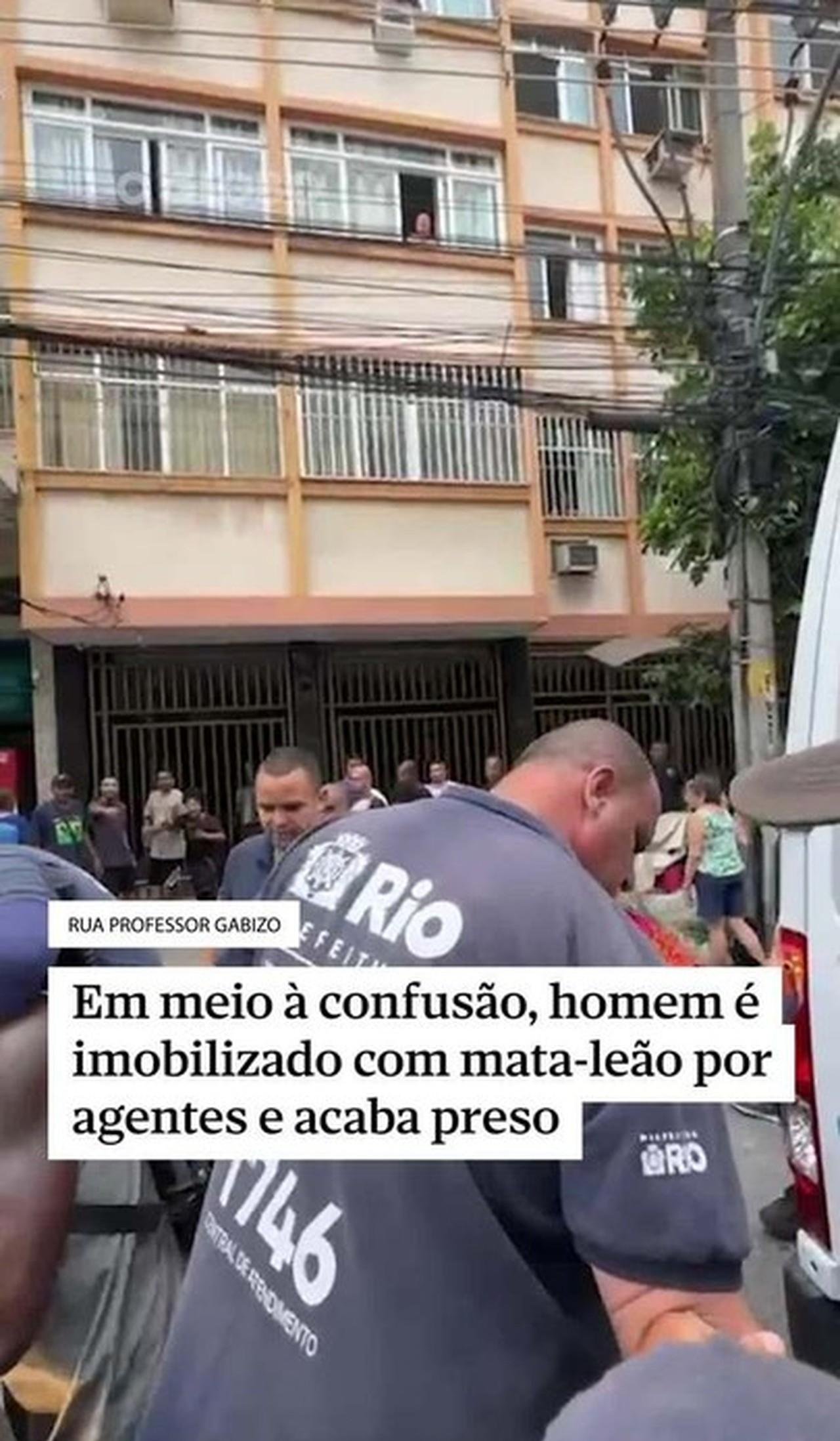 Ataques com cães, gritaria e prisão de pessoas em situação de rua: confusão na Tijuca termina na delegacia; vídeo