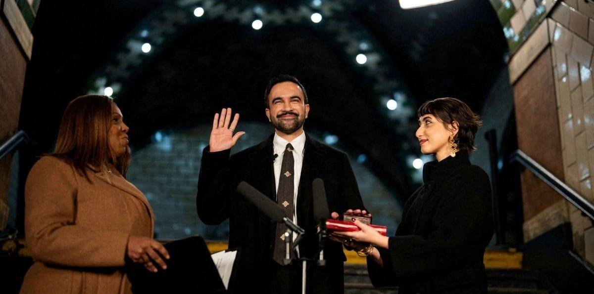 Zohran Mamdani toma posse como prefeito de Nova York