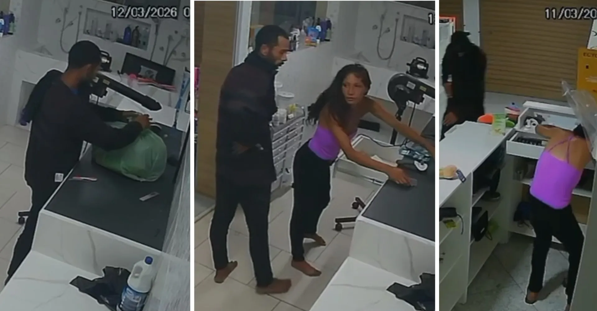 Casal invade pet shop e furta materiais de tosa e medicamentos | G1