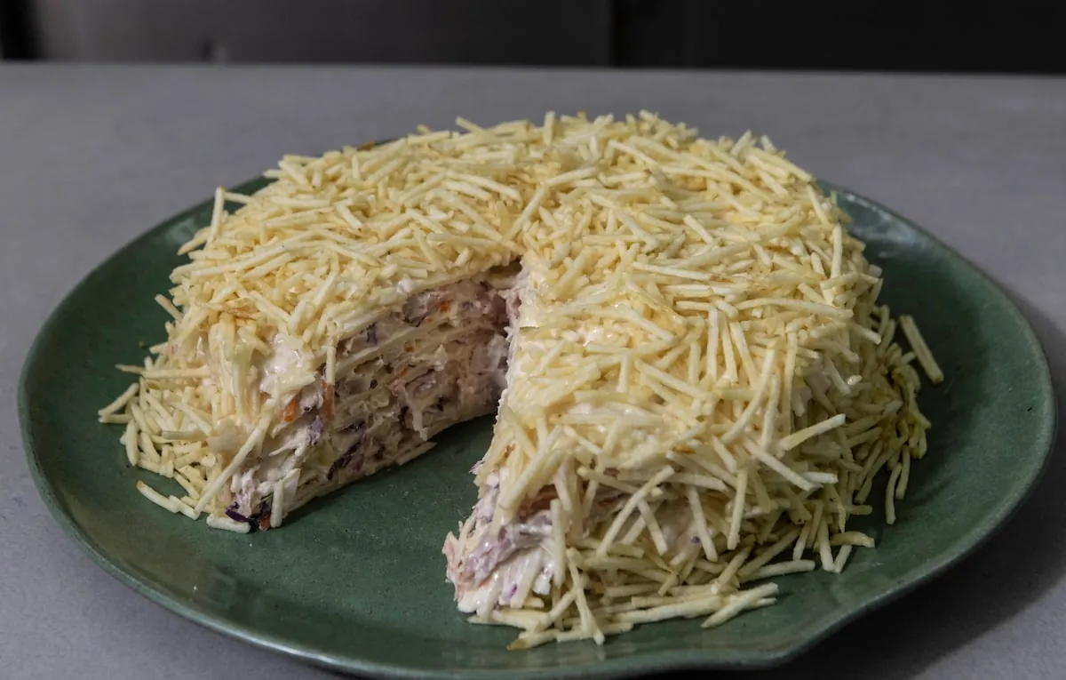 Você vai querer comer essa torta de salpicão todos os dias