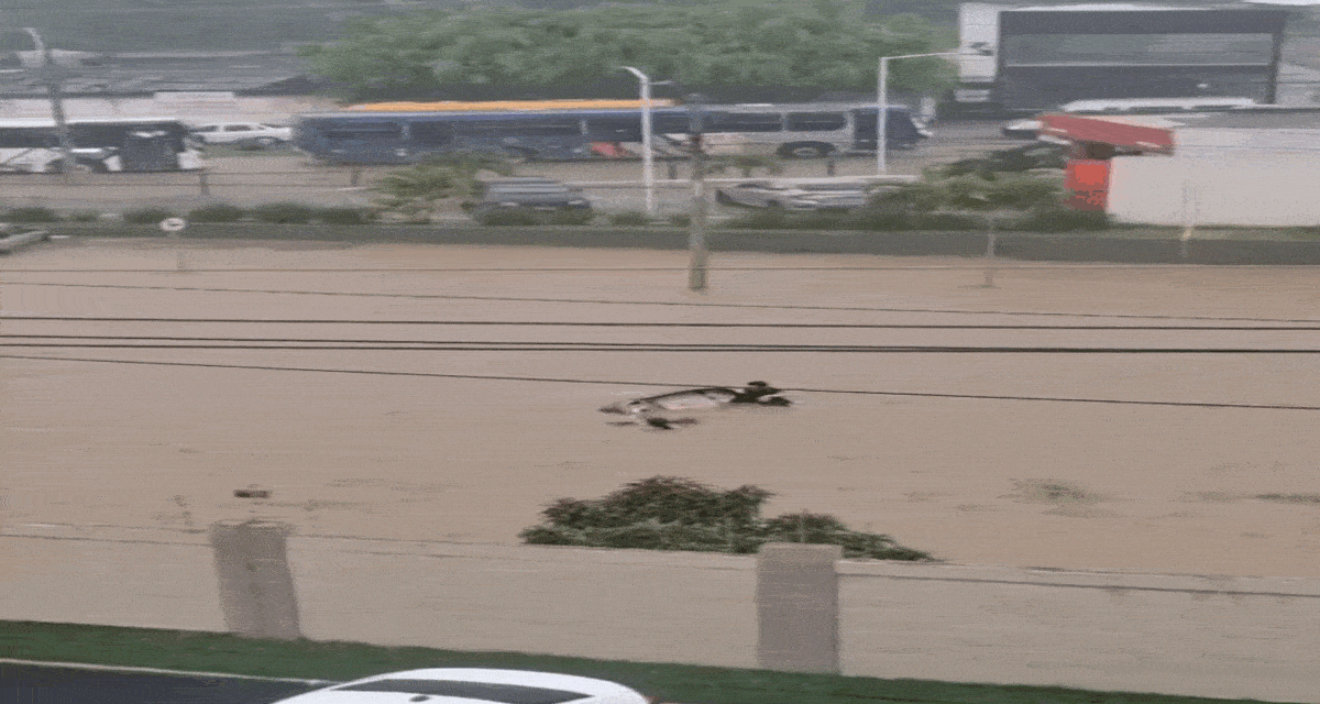 Mulher levada por enxurrada caiu em mesmo canal que homem foi engolido | G1