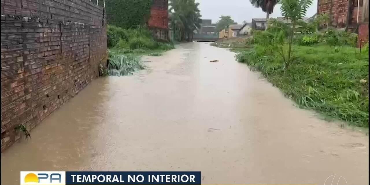 Chuvas fortes causam alagamentos no Pará | G1