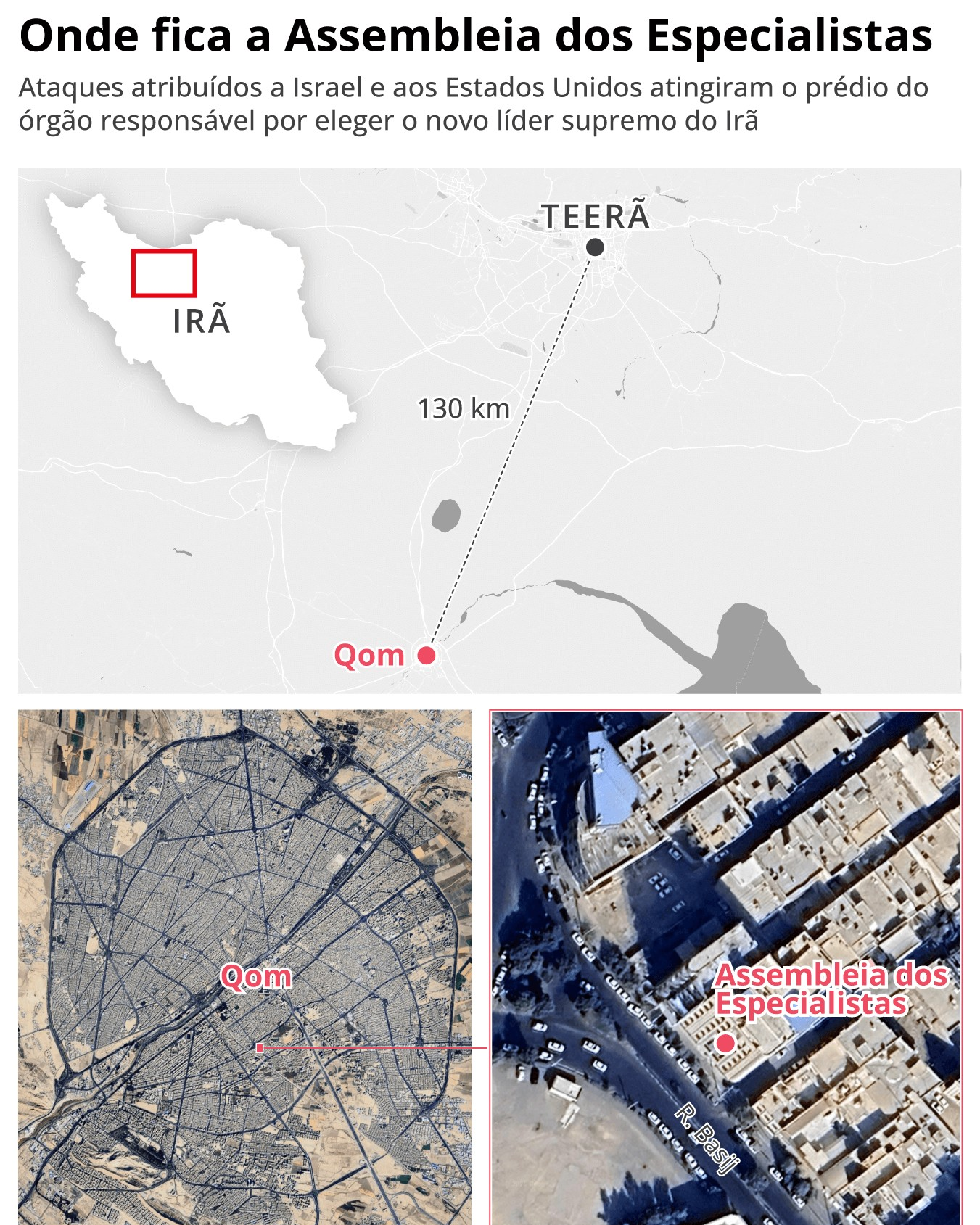 Aiatolás não estavam em prédio atingido por ataques de Israel e EUA; reunião que elegerá sucessor de Khamenei passa a ser virtual