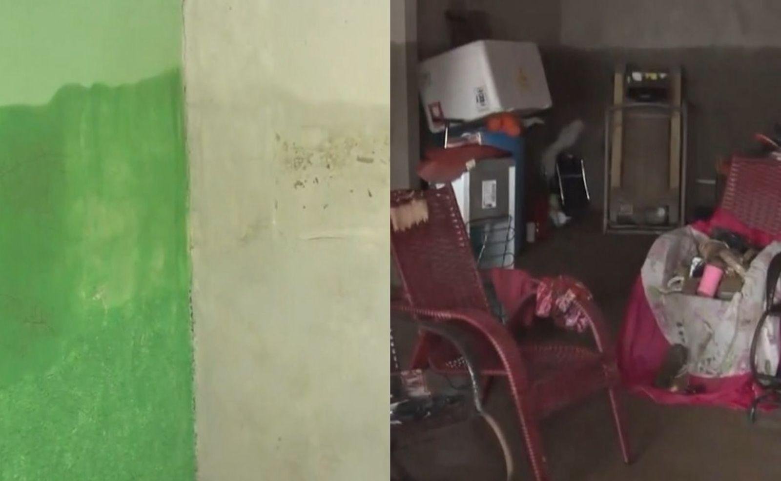 Água ultrapassa 2 m e deixa marca na parede de casa após enxurrada | G1