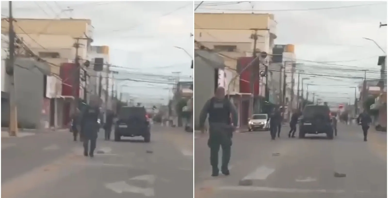 Motorista dorme ao volante e invade calçada de comércio; veja vídeo | G1