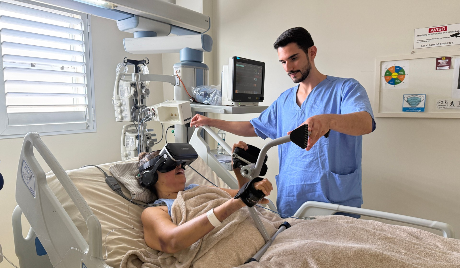 Como tecnologia de realidade virtual ajuda pacientes internados | G1