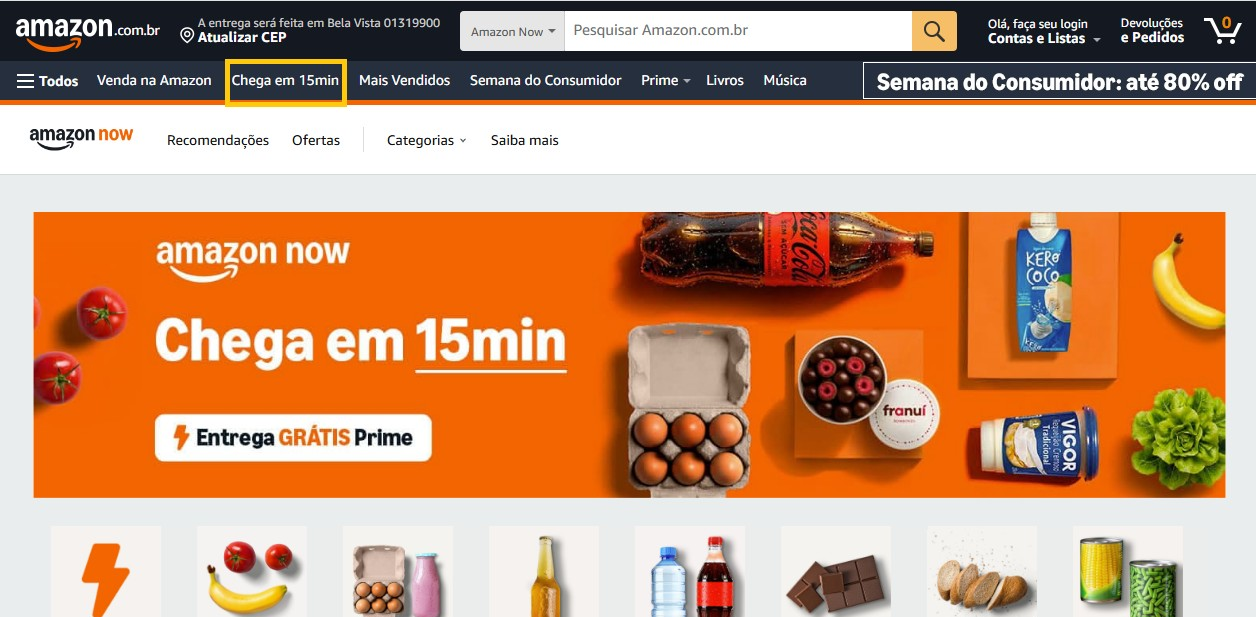 Pedidos em 15 minutos: Amazon Brasil estreia em entregas ultrarrápidas, mercado dominado pelo iFood