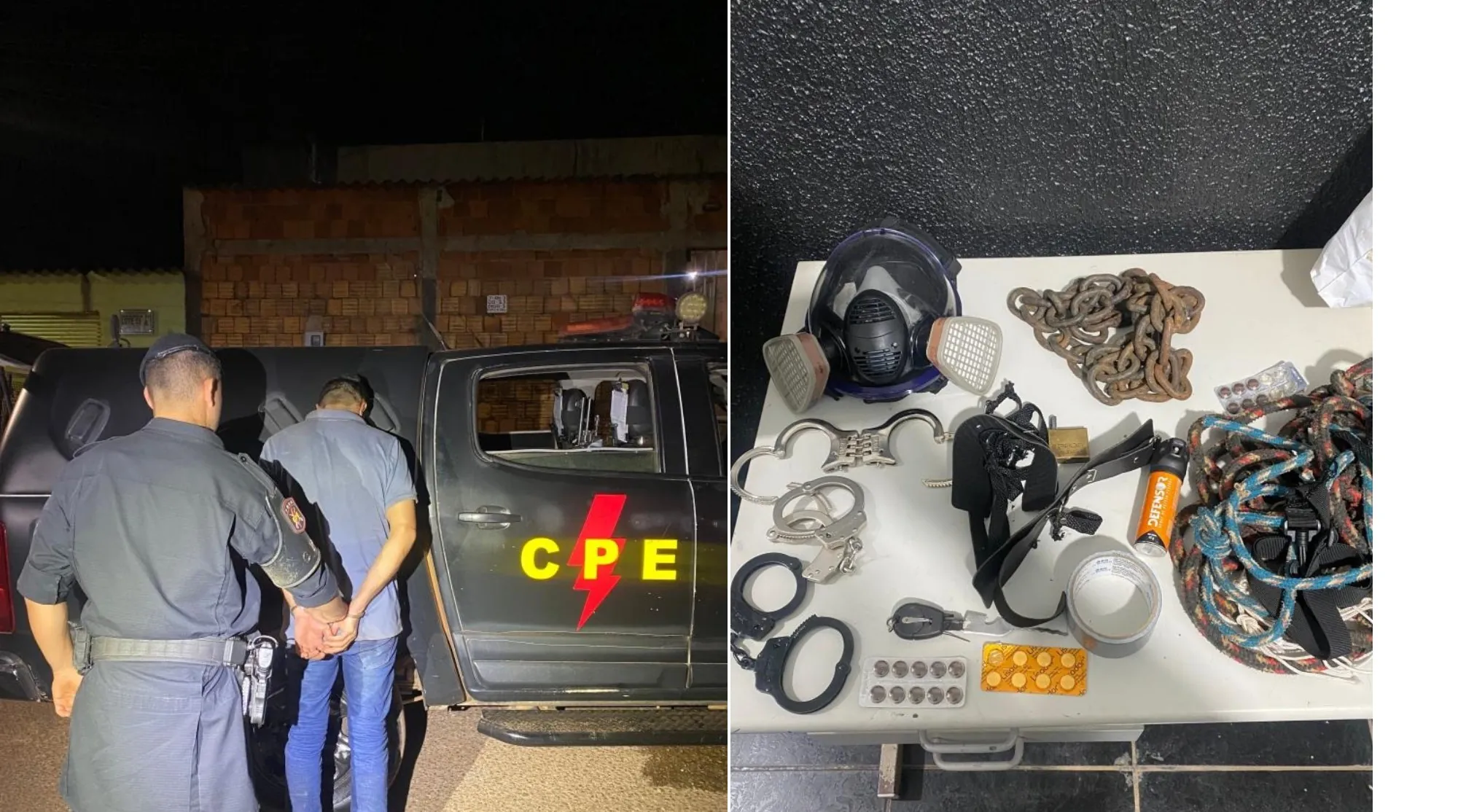 Jovem sequestrada pelo ex-namorado é encontrada amordaçada e acorrentada em Goiás