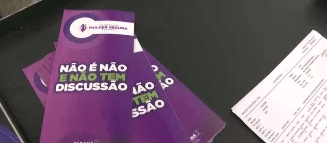 Mulher Segura leva campanha de prevenção à rodoviária de Curitiba