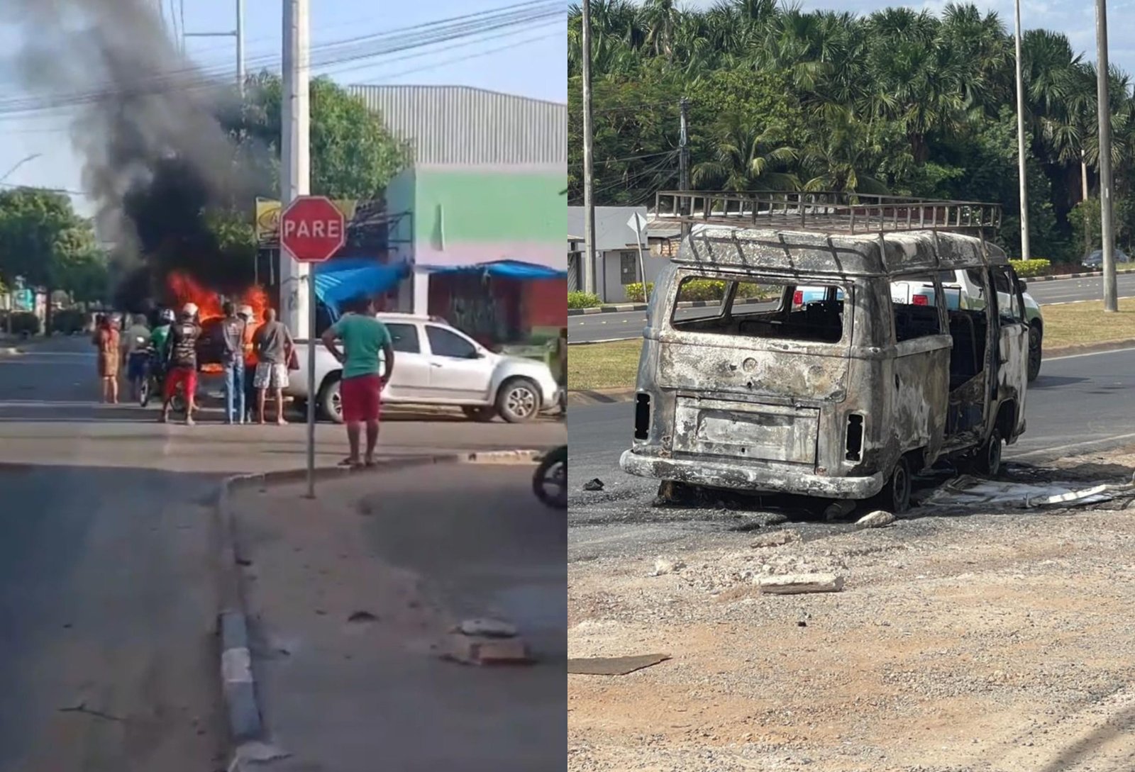 Dois carros pegam fogo com 6 horas de diferença em Boa Vista | G1