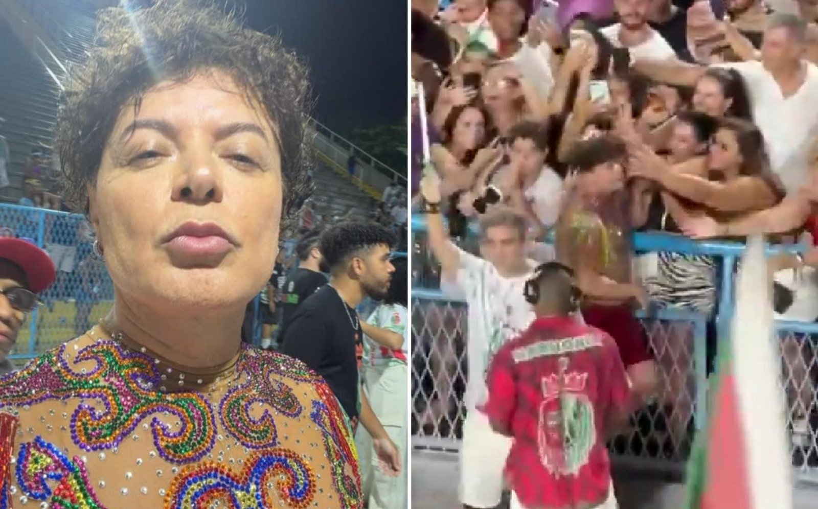 David Brazil passa perrengue e perde peruca de R$ 7 mil na Sapucaí