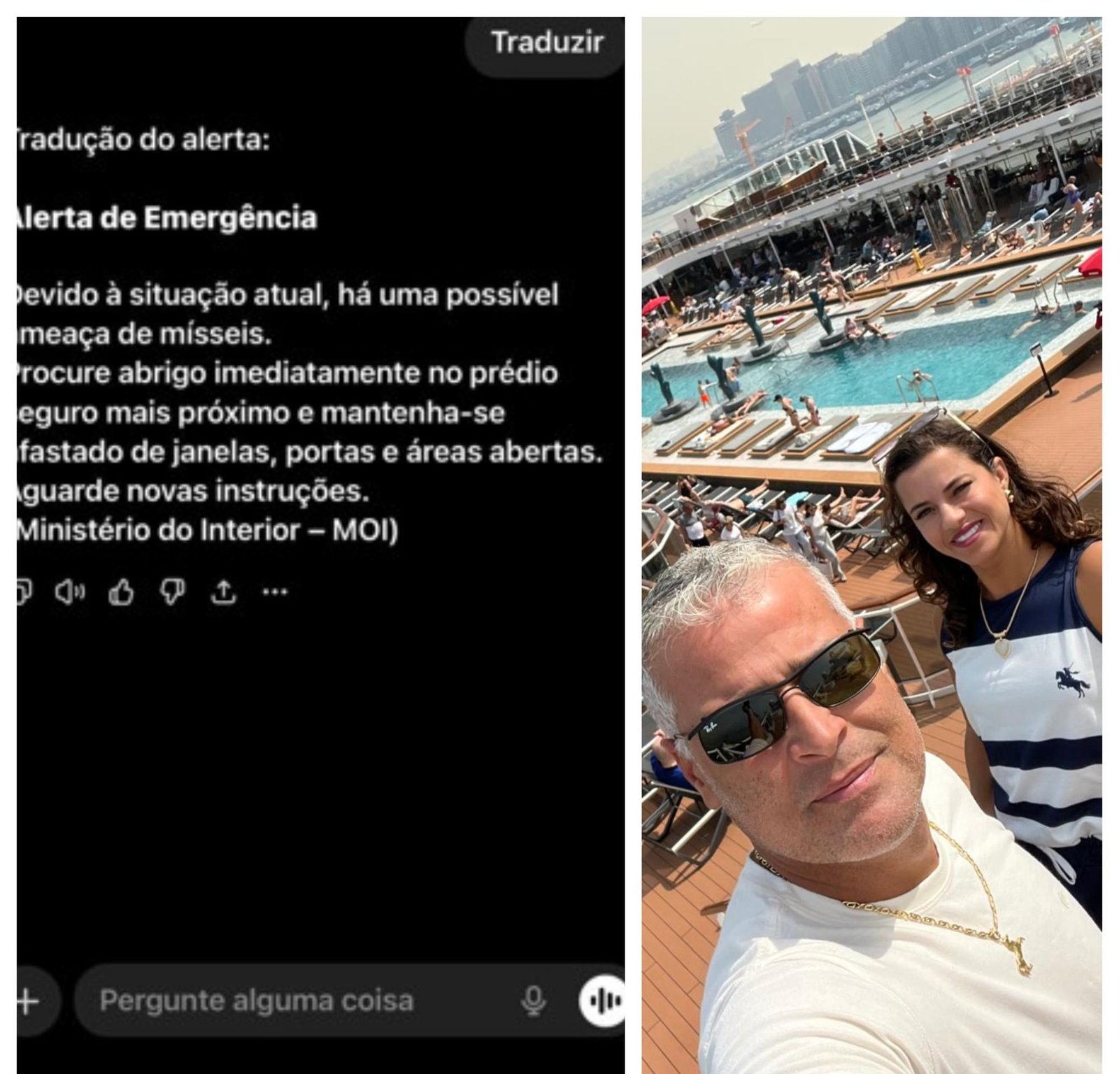 Carioca em Dubai relata clima de tensão durante retaliação do Irã | G1