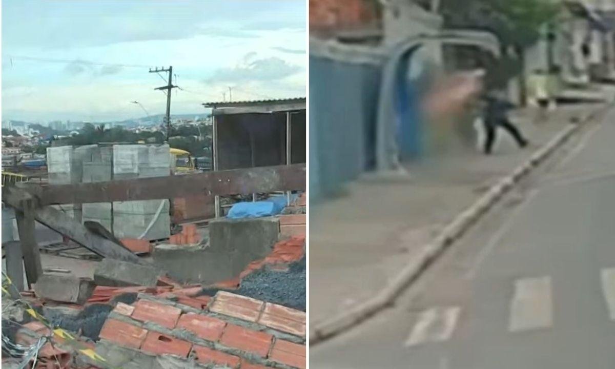 Câmera flagra queda de muro que matou menino de 4 anos