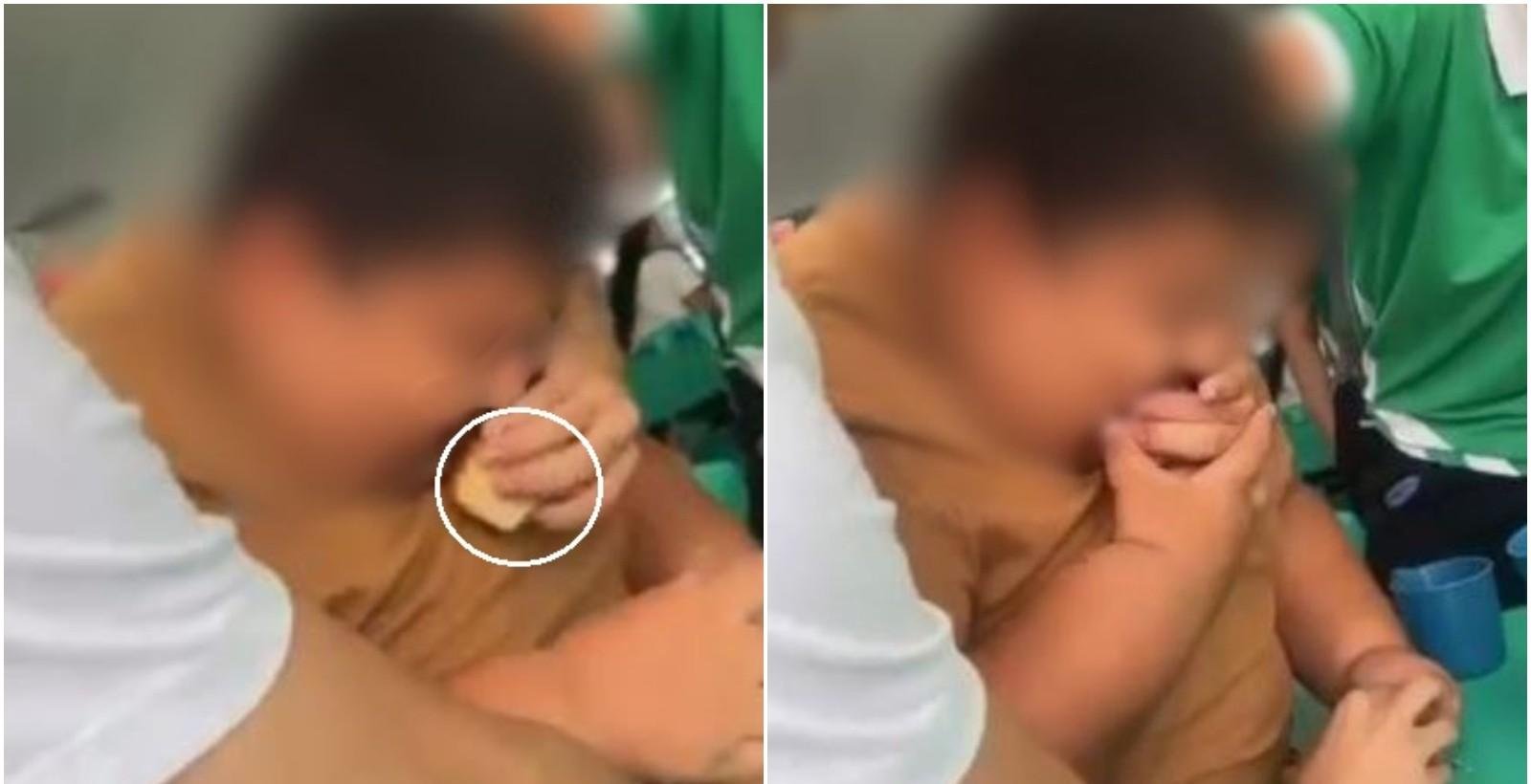 Aluno é forçado a comer 7 pedaços de bolo em escola | G1