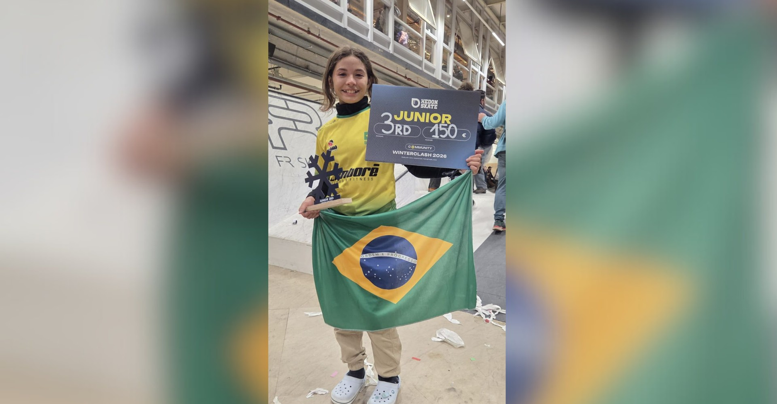 Brasileira de 12 anos conquista 3º lugar em campeonato de patins | G1